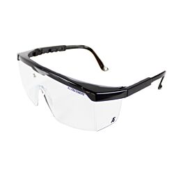 CS Safety Glasses Clear Black Frame 12/Bx - 300/Case