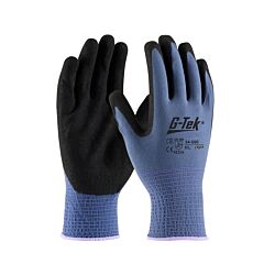 G-Tek Black Nitrile Glove with Micro Grip on Gray Large 12/Pack