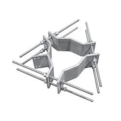 12" - 20" Head Clamp Bracket Galvanized Assembled