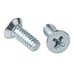 Flat Phillips Head Undercut Machine Screw Zinc