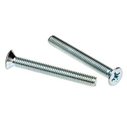 Flat Phillips Head Machine Screw Zinc