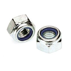Hex Lock Nut Nylon Insert Zinc