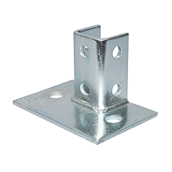 B-620-FL Single Post Base Flush Mount 2 Hole 10/Box