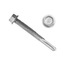 SD500 Hex Washer Head Self Drilling Screws - #4 Pt CliMax Coated