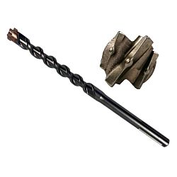 6-Cutter SDS-Max Carbide Drill Bit