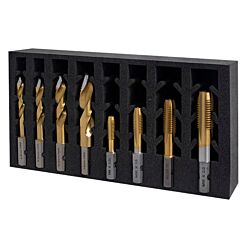 HMT VersaDrive Combo Set, #7, #F, 5/16, 27/64 TurboTip + 1/4, 5/16, 3/8, 1/2" Taps