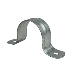 Two Hole Pipe Straps - Pre-Galvanized Steel