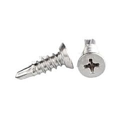 12-24 x 1 Flat Phillips Head Undercut Self Drilling Screw Zinc 5000/Ctn