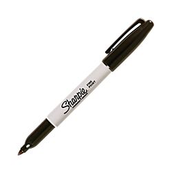Sharpie Black Permanent Marker Fine Tip 12/Box