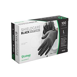 Black 5 Mil Nitrile Industrial Gloves