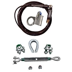 Synthetic Wire Rope Assembly - Galvanized Hardware