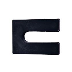 3/4 x 3 x 4 Horseshoe Shim Solid Black Box of 100