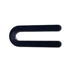 1/4 x 1-1/2 x 3-1/2 Horseshoe Shim SOLID Black Box of 500
