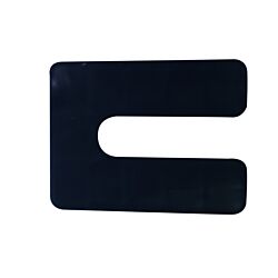 1/4 x 3 x 4 Horseshoe Shim Black Box of 250