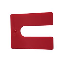 1/8 x 3 x 4 Horseshoe Shim Red Box of 500