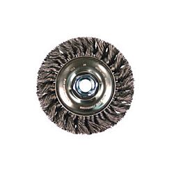 4 x .020 x 5/8-11 Knot Wire Wheel Standard Twist Carbon Steel 1/Clamshell - 10/Box - 50/Ctn