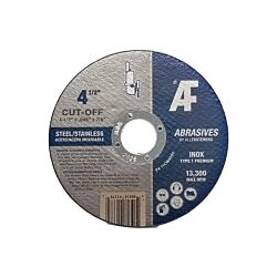 AF 4-1/2 x .045 x 7/8 Type 1 Cut Off Wheel Aluminum Oxide for Metal/Stainless 50/Box - 400/Ctn