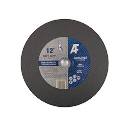 12 x 7/64 x 1 Type 1 Cut Off Wheel Aluminum Oxide for Chop Saw for Metal 36 Grit 25/Box