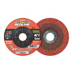 4-1/2 x 1/4 x 7/8 Redline™ Type 27 Grinding Wheel Aluminum Oxide for Metal 24 Grit 25/Box