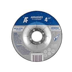 AF 4-1/2 x 1/4 x 7/8 Type 27 Grinding Wheel Aluminum Oxide for Metal 25/Box - 100/Ctn