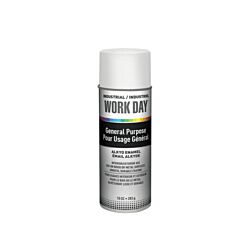 A04422 Work Day™ Spray Paint Flat White 10oz Can - 12/Case