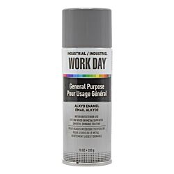 A04405 Work Day™ Spray Paint Gray 10oz Can - 12/Case