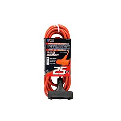 14/3 x 25ft 3-Outlet Power Block Ext Cord (62025) - 16/Pack
