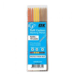 OX Pro Tuff Carbon Marking 3 Colors Pencil Leads (10-Pack)