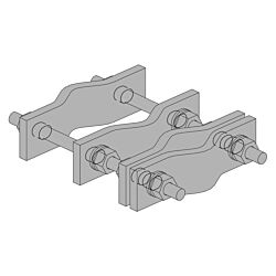 1-1/2" to 3-1/2" pipe to pipe clamp