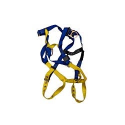 Basic D-Ring Harness with Front and Dorsal D-Rings , Grommet Leg Straps, Med/Large