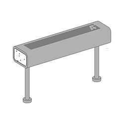 12" HSS Tube Embeds with (2) 5" Studs