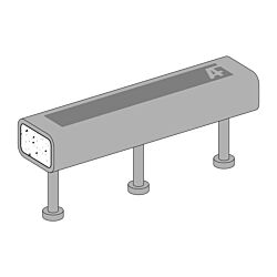 12" HSS Tube Embeds with (3) 3" Studs