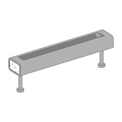 16" HSS Tube Embeds with (2) 3" Studs