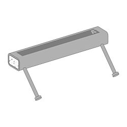 16" HSS Tube Embeds with (2) 45 Degree 5" Studs