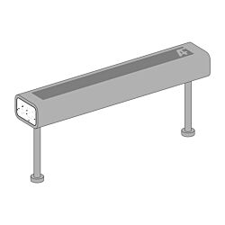 16" HSS Tube Embeds with (2) 5" Studs