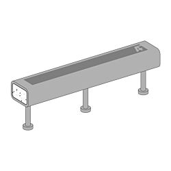 16" HSS Tube Embeds with (3) 3" Studs