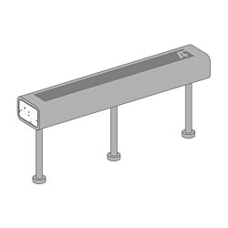 16" HSS Tube Embeds with (3) 5" Studs