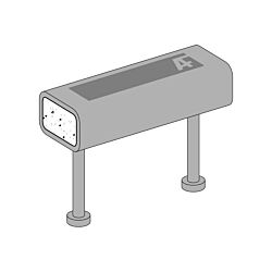 8" HSS Tube Embeds with (2) 4" Studs