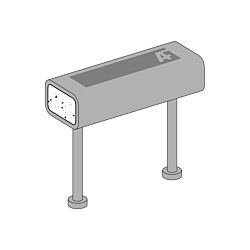 8" HSS Tube Embeds with (2) 5" Studs