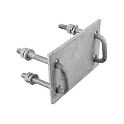 Ladder Mount Head Bracket Backing Plate Extended Galvanized ASSEMBLED WITH HARDWARE