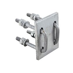 Ladder Mount Head Bracket Backing Plate Galvanized ASSEMBLED WITH HARDWARE
