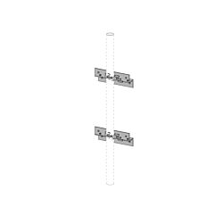 Wall Mount Bracket 2-7/8" OD pipe Equal to WMA300