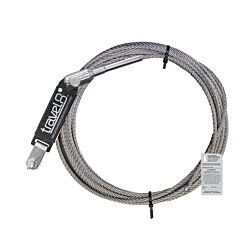 3/8 x 40ft Stainless Steel Safety Climb Cable Assembly with Hardware