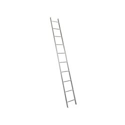 10ft Light Duty (12in) Climbing Ladder Galvanized with Backing Plates and Hardware