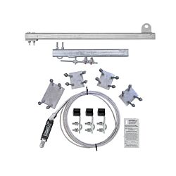 50ft Ladder Mount Safety Climb System HDG with Galvanized Cable