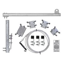 230ft Ladder Mount Safety Climb System HDG with Galvanized Cable