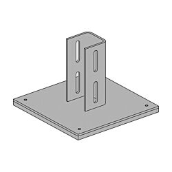 3" NexSpan2™ F Series Rubber Post Base B33 - 50/Crate