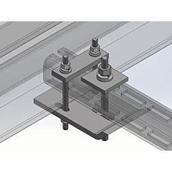 3" NexSpan2™ H Series Universal Clamp, HDG - 100 Kits per Crate
