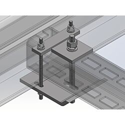 5" NexSpan2™ H Series Universal Clamp, HDG - 50 Kits per Crate