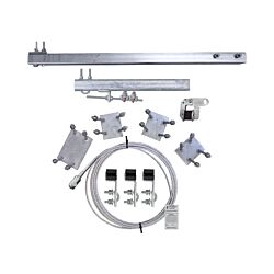 350ft Ladder Mount Phoenix Climb System HDG with Galvanized Cable 60" Extended Top Bracket